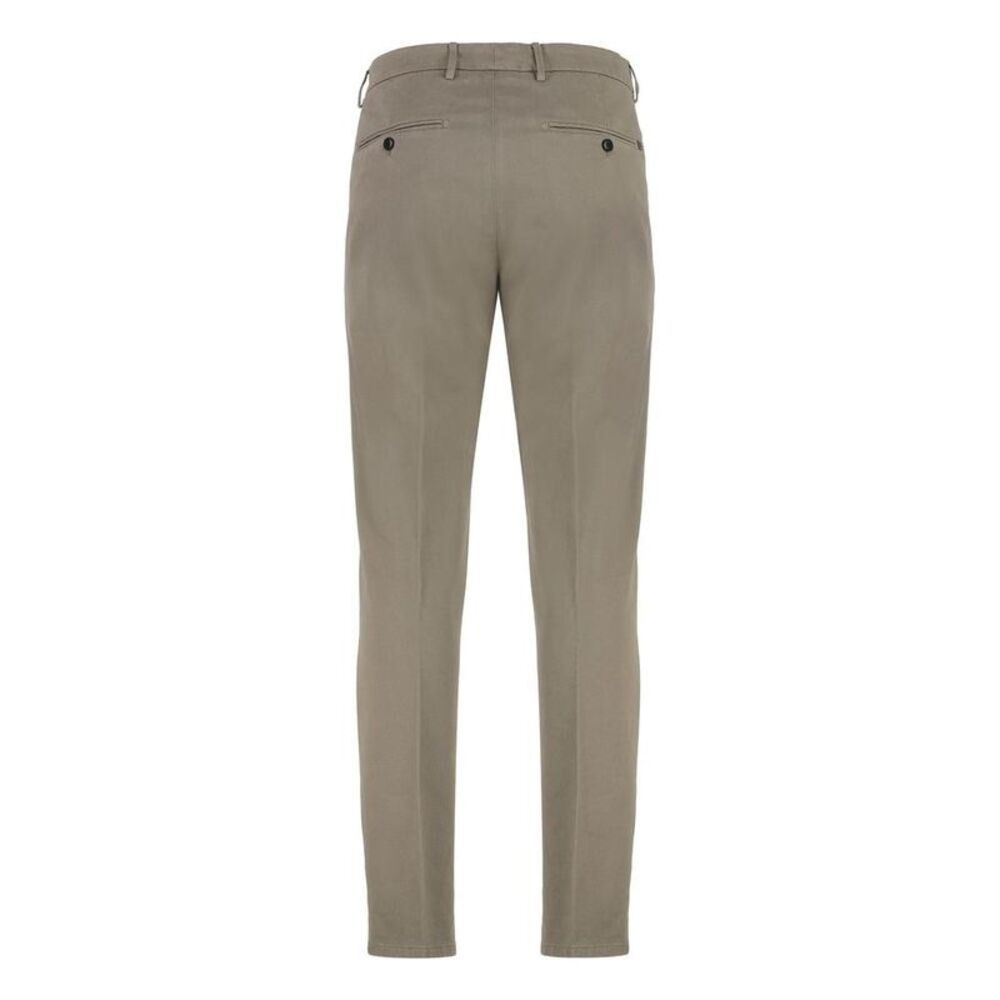 DONDUP Men's Tailored Cotton Twill Trousers Men Beige Pants